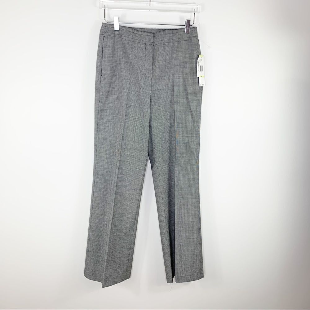JONES‎ NEW YORK B/W Wool Stretch Houndstooth Dress Pant NWT